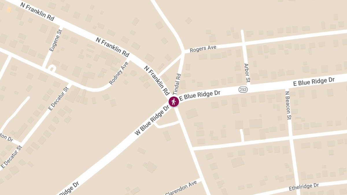 Pedestrian Killed in Crash on West Blue Ridge Dr and North Franklin Dr