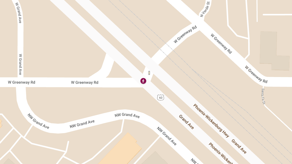 Pedestrian Seriously Injured in Crash at Grand Ave & Greenway Rd