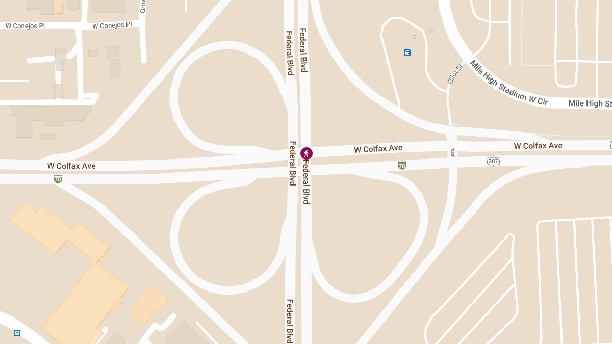 Pedestrian Seriously Injured in Crash on WB Colfax Ave at Federal Blvd