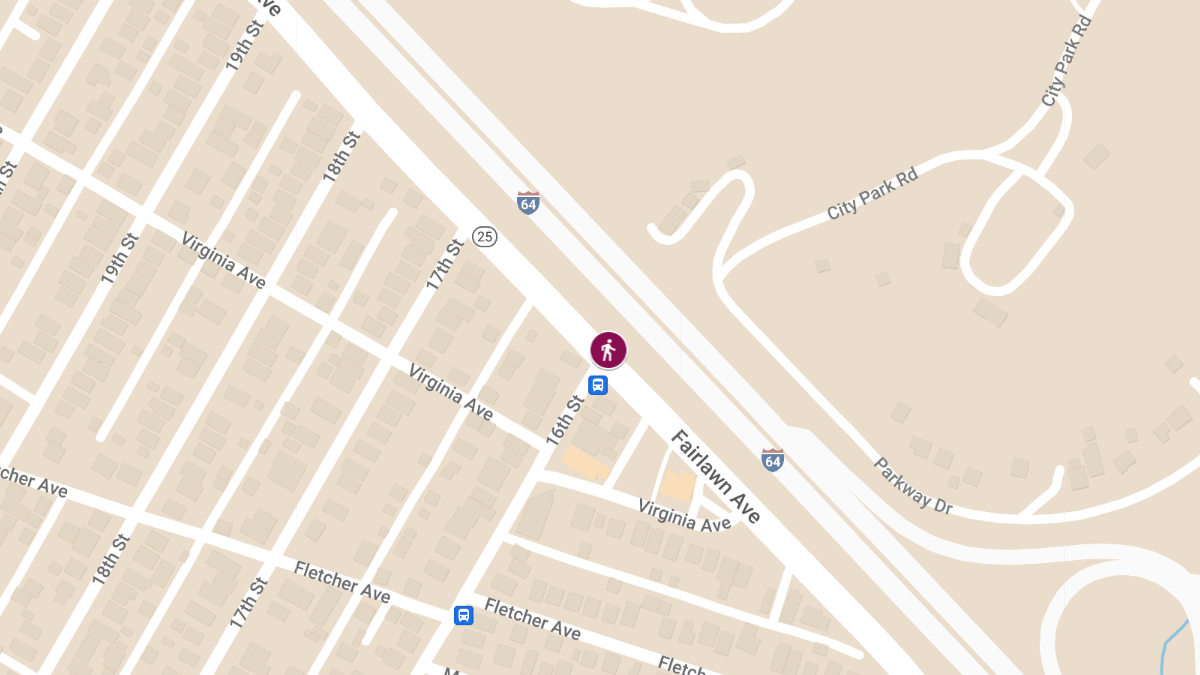 Pedestrian Struck at 16th St & Fairlawn Ave