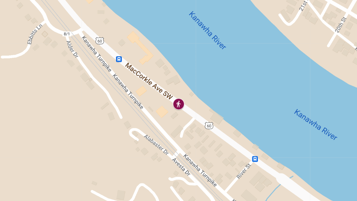 Pedestrian Struck at 5813 MacCorkle Ave SW