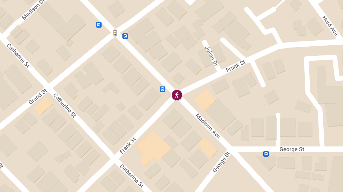 Pedestrian Struck at Madison Ave & Frank St