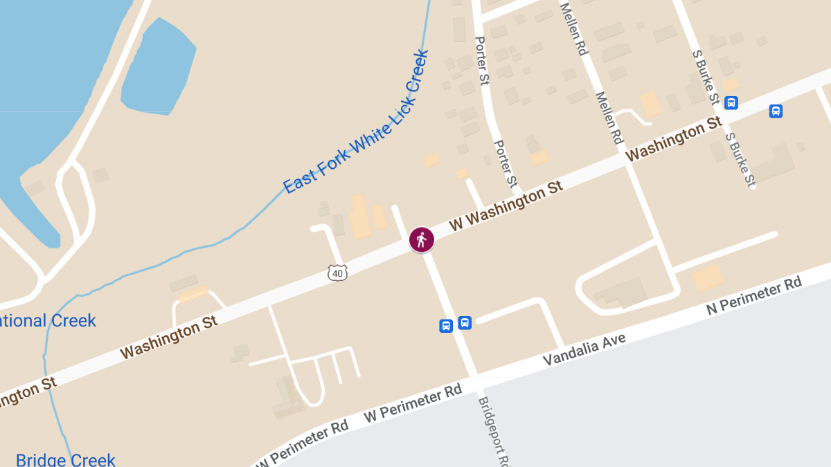 Pedestrian Struck at W Washington St & S Bridgeport Rd