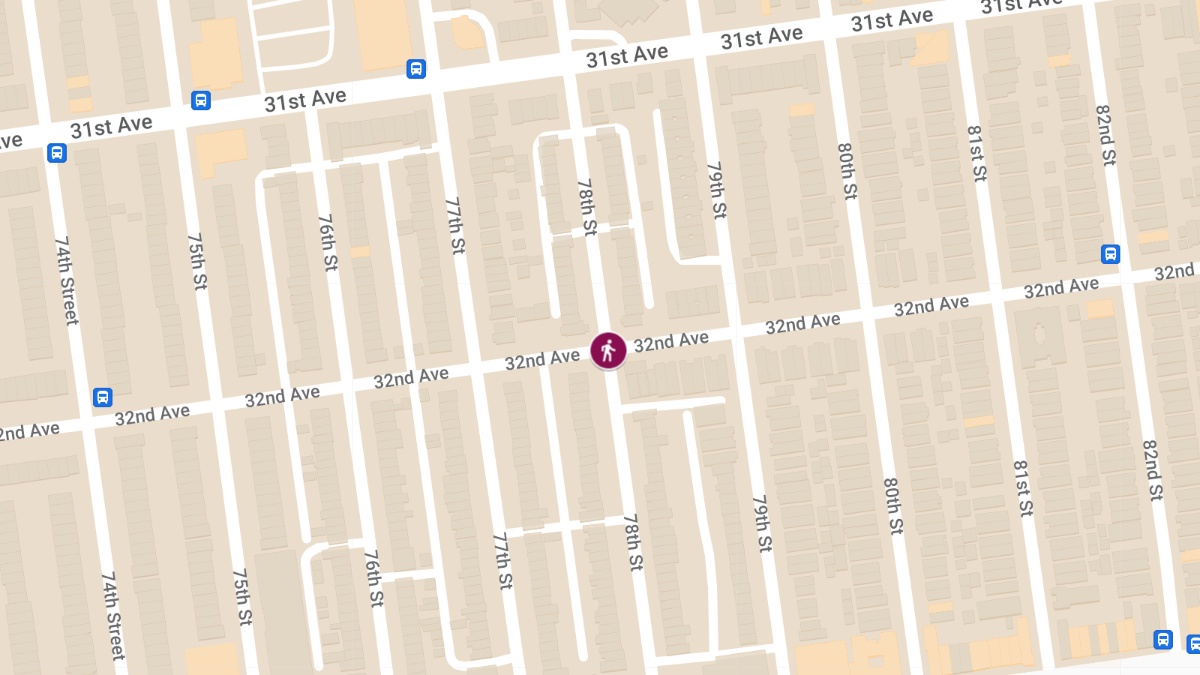 Pedestrian Struck by Vehicle at 32nd Ave and 78th St