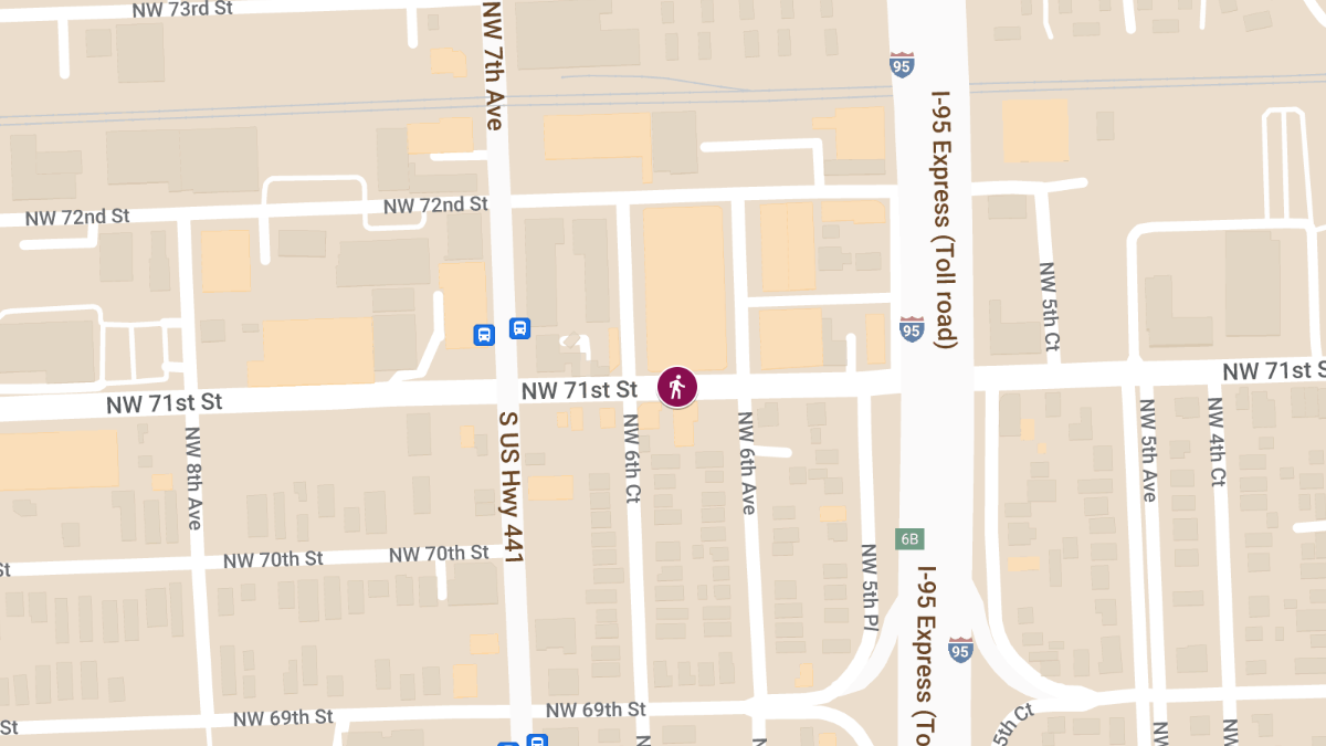 Pedestrian Struck by Vehicle at 650 NW 71st St