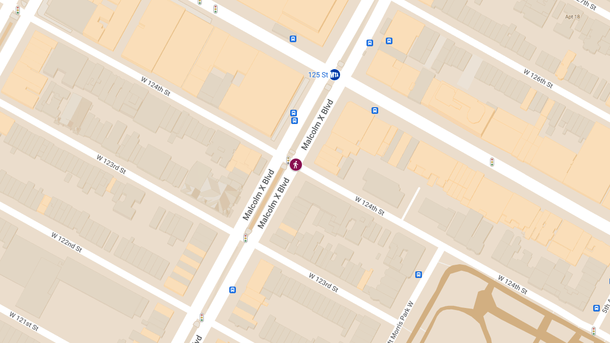 Pedestrian Struck by Vehicle at W 124th St & Lenox Ave