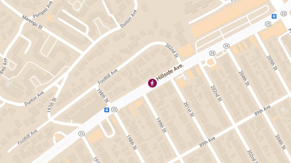 Pedestrian Struck by Vehicle on Hillside Ave