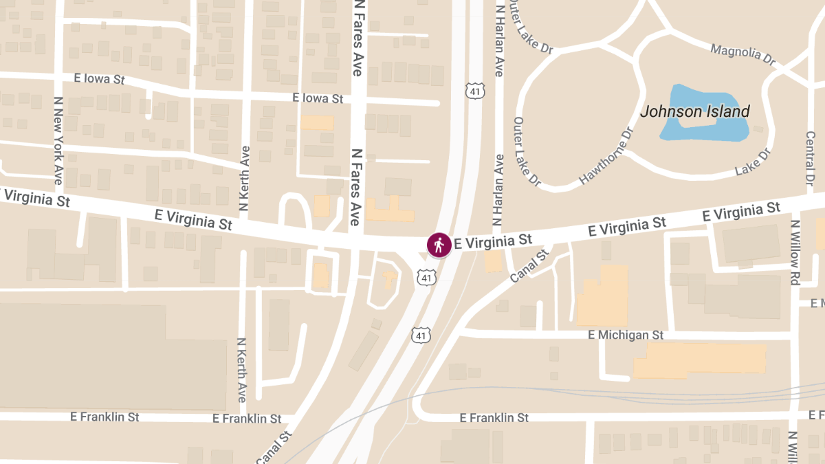 Pedestrian Struck on Hwy 41 near Virginia St