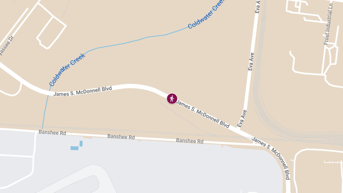 Pedestrian Struck on James S. McDonnell Blvd Near Banshee Rd