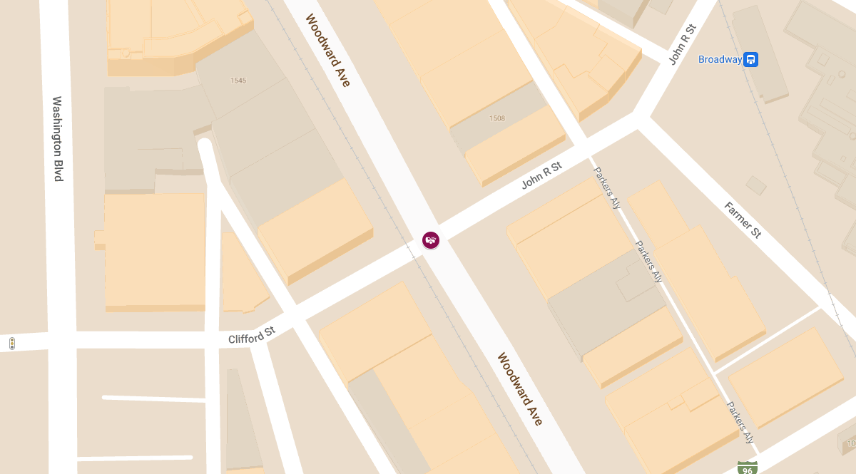 Person Critically Injured in Crash at Woodward Ave & John R St