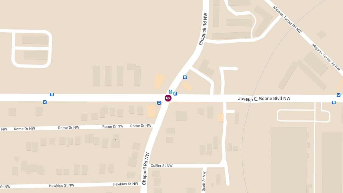 Person Injured in Accident at Joseph E Boone Blvd NW & Chappell Rd NW