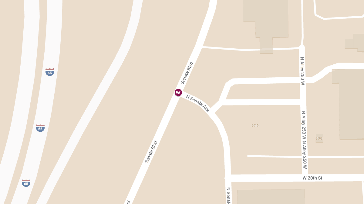 Person Injured in Vehicle Collision at Senate Blvd and N Senate Ave