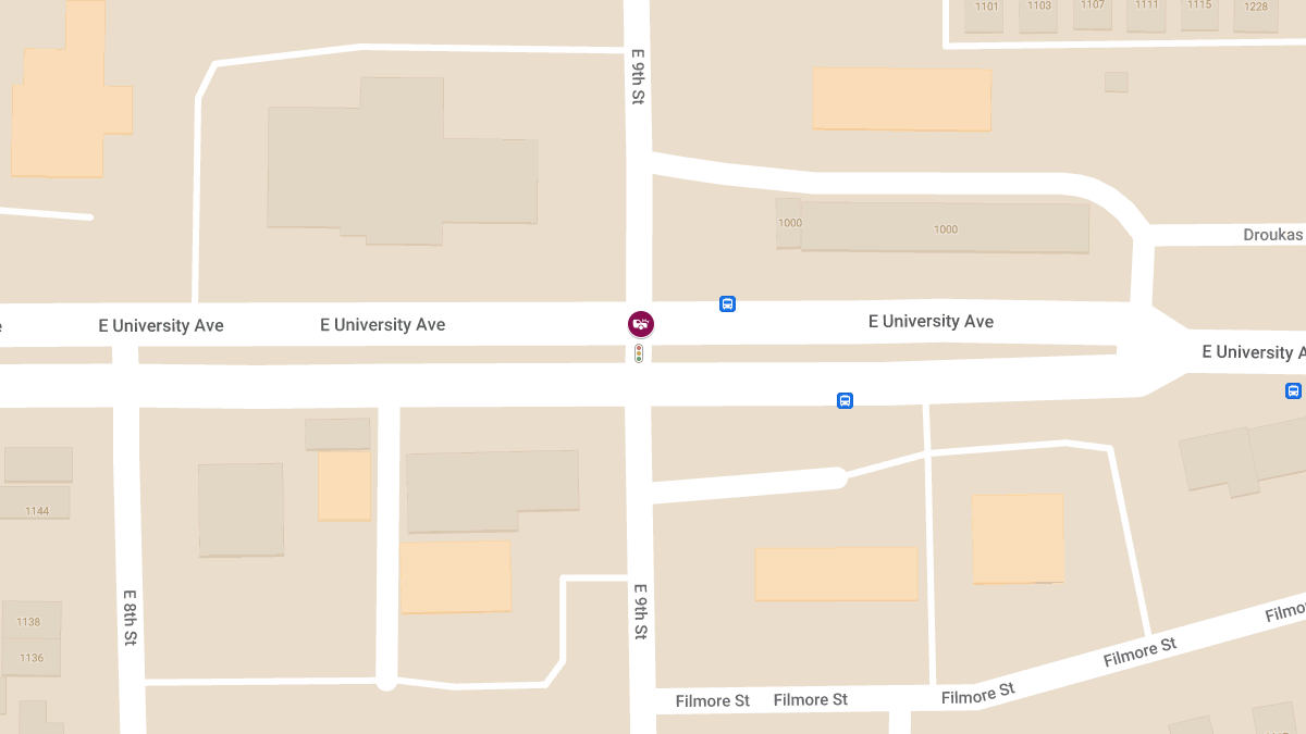 Personal Injury Accident Reported at E 9th St & University Ave