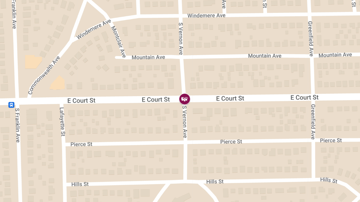 Personal Injury Accident at E Court St and S Vernon Ave