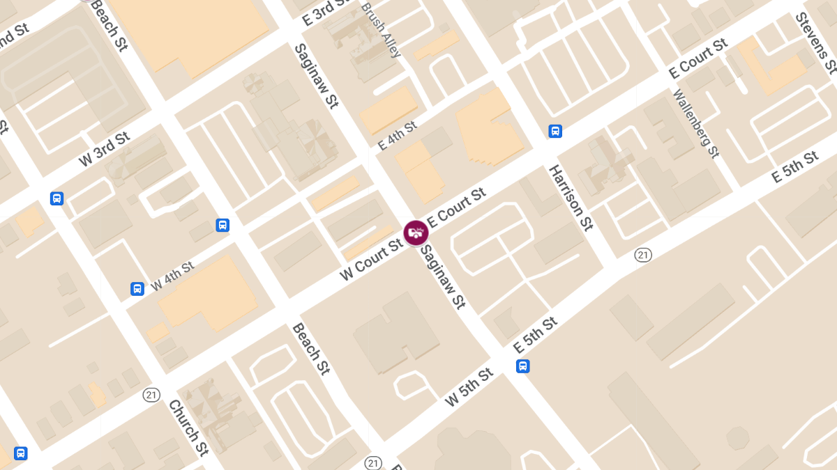 Personal Injury Accident at S Saginaw St and E Court St