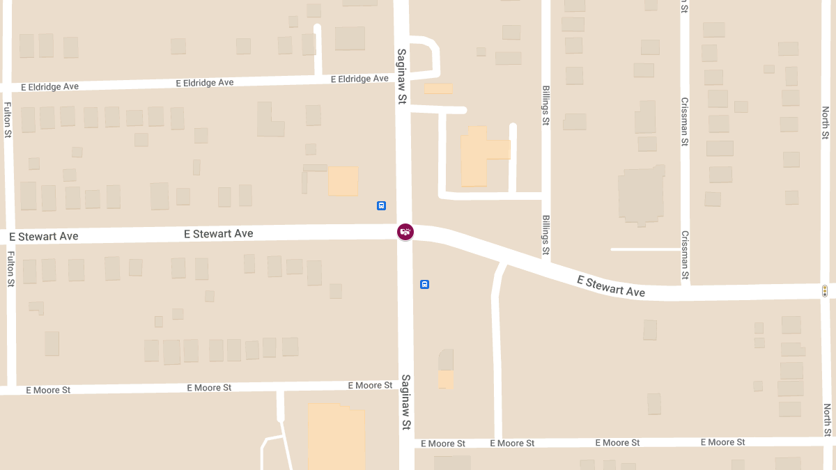 Personal Injury Crash at N Saginaw St & E Stewart Ave