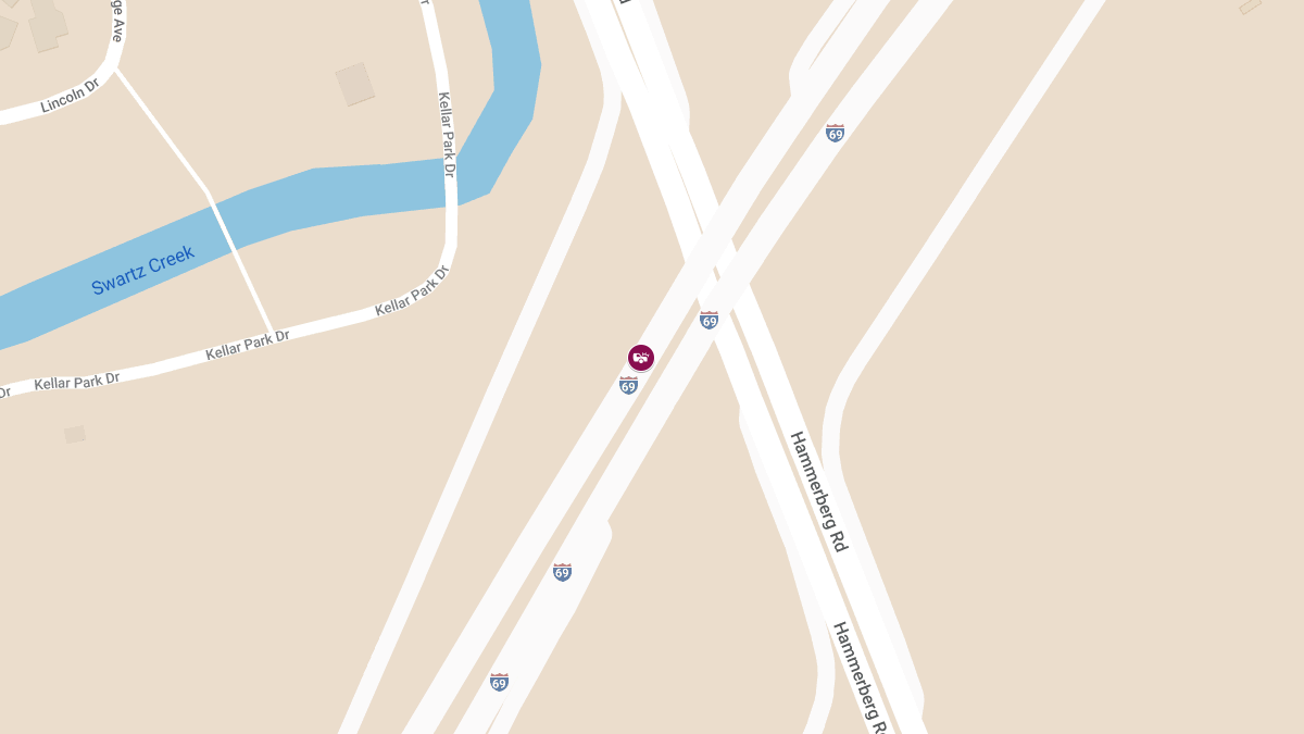 Personal Injury Crash on WB I-69 Near Hammerberg Rd