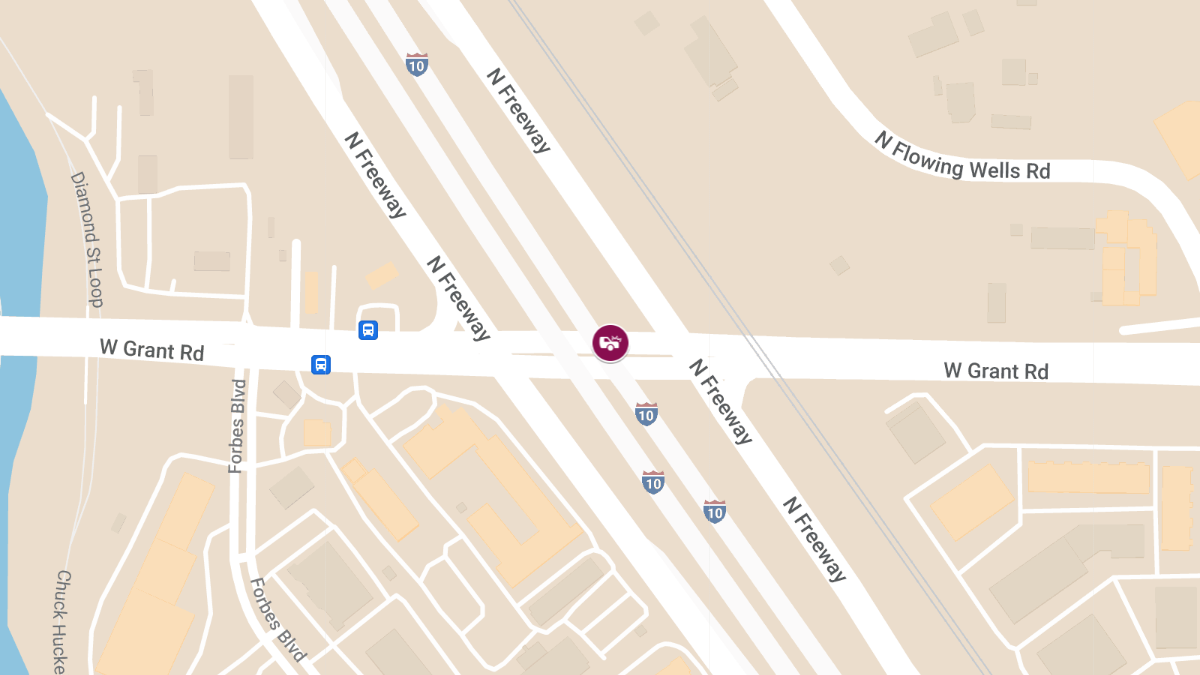 Possible Injury Accident at W Grant Rd & I-10 Frontage Rd