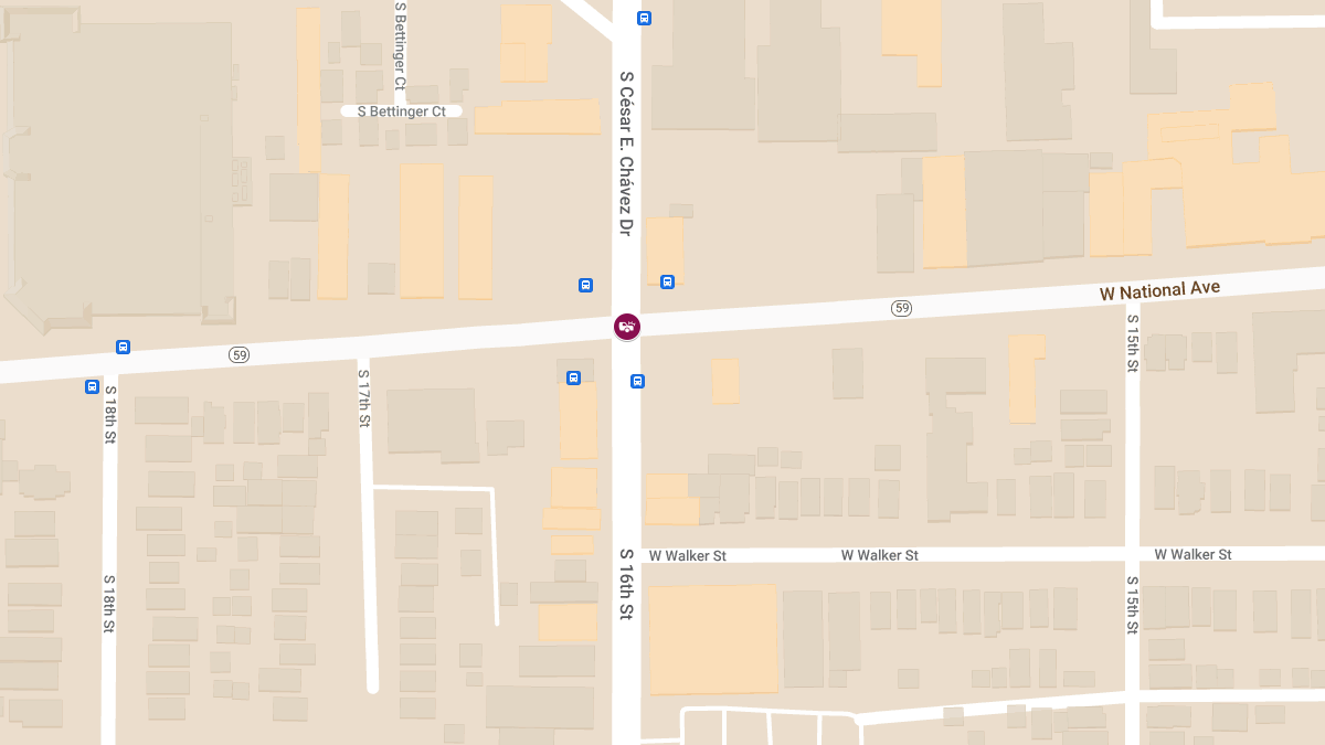 Pursuit Ends in Crash at 16th St & National Ave