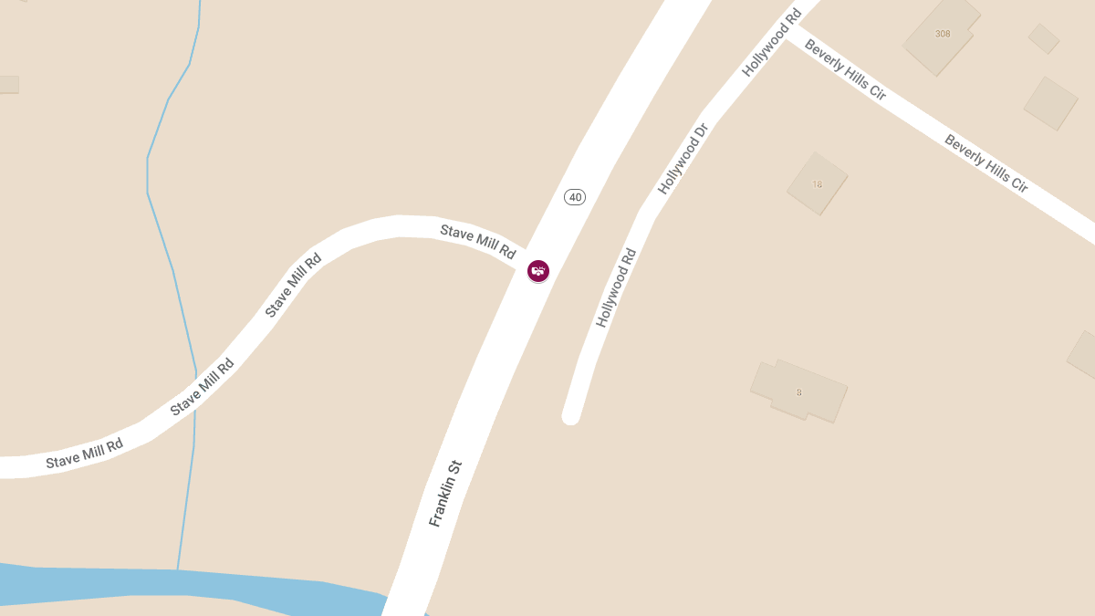 Rear-End Collision at Stave Mill Rd & Franklin St
