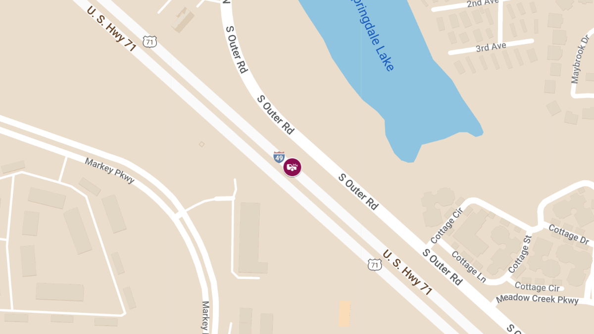 Rear-End Collision on NB 49 at Mile Marker 168