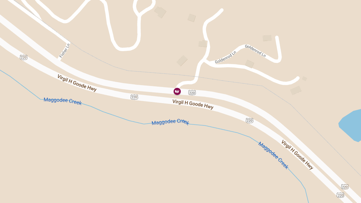 Rear-End Collision on Virgil H. Goode Hwy at Goldenrod Ln