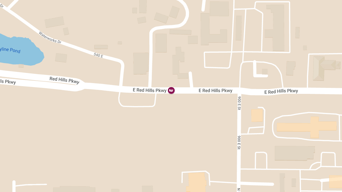 Report of Injury Crash near 800 North & Red Hills Pkwy