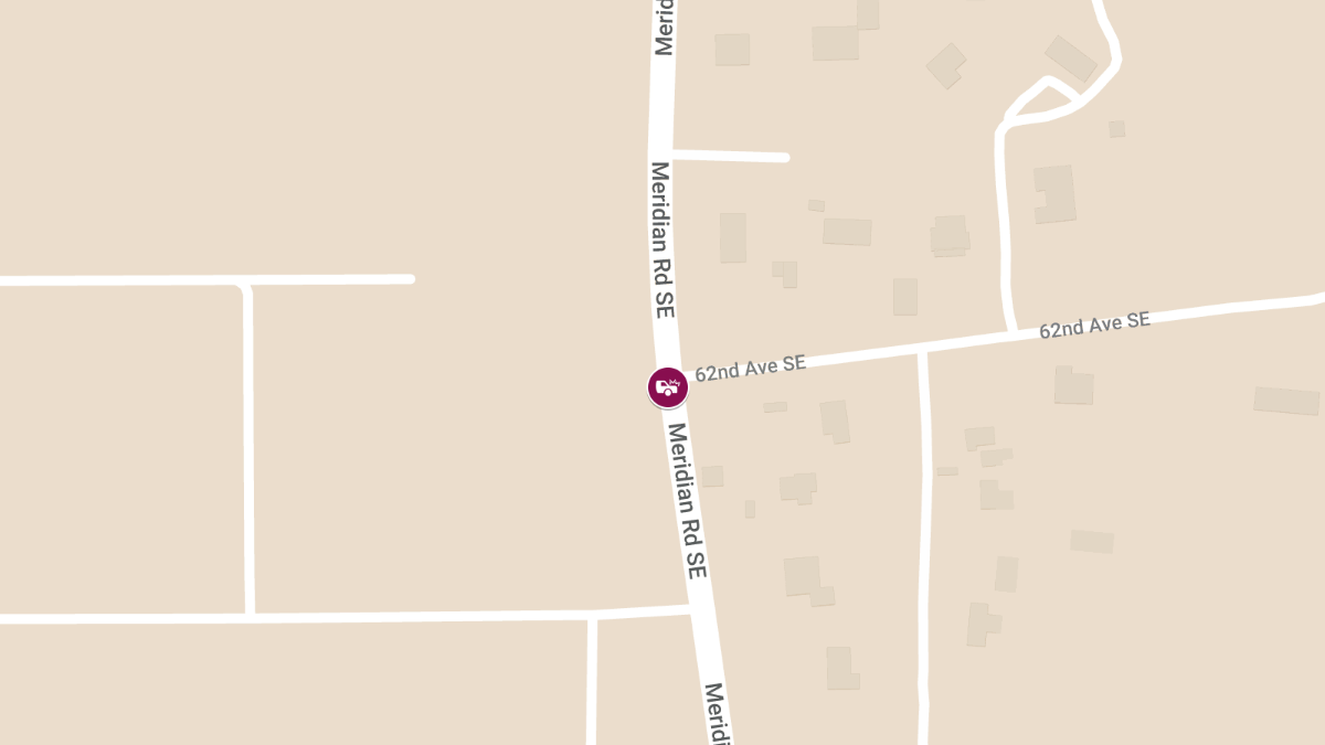 Rollover Collision With Injuries on Meridian Rd SE