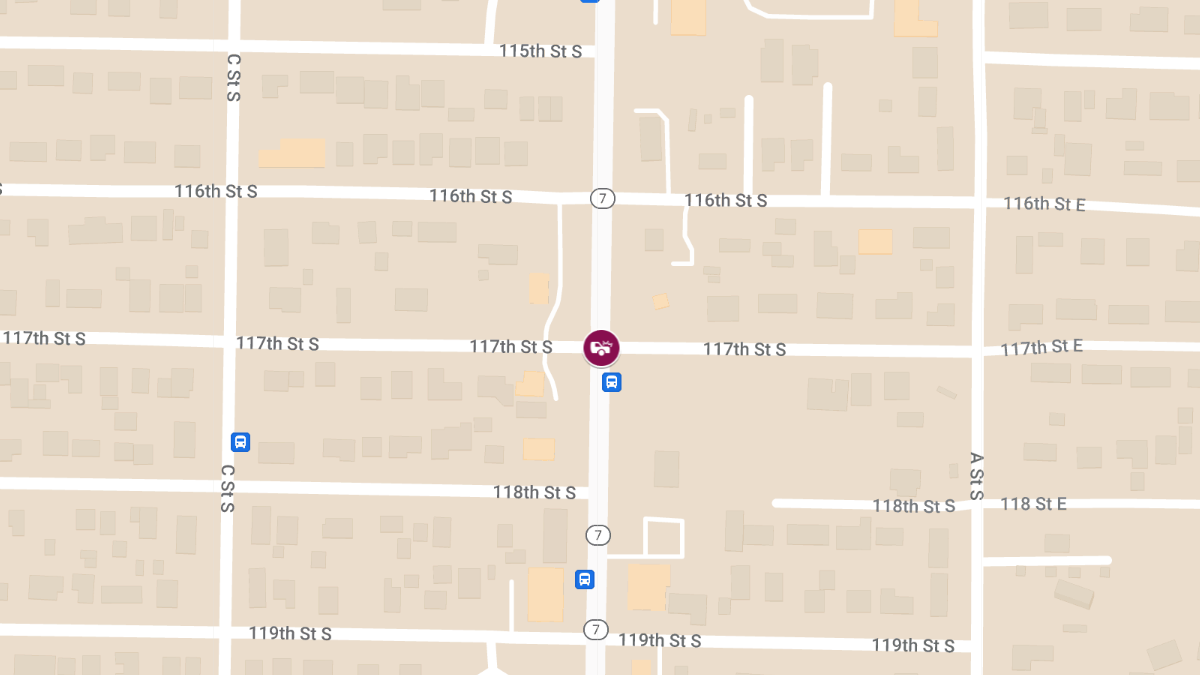 Rollover Collision with Injuries Involving Three Vehicles at 117th St S and Pacific Ave S