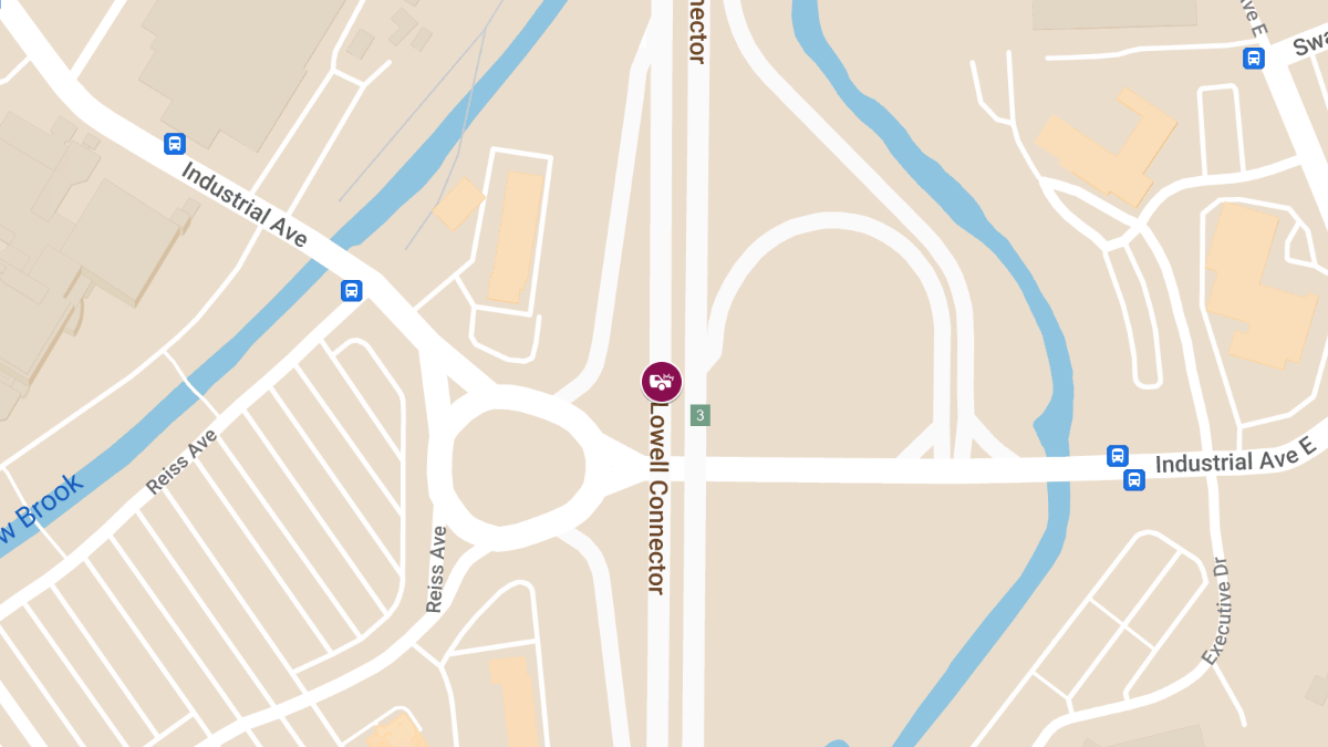 Rollover Crash With Injuries on Lowell Connector at Exit 4