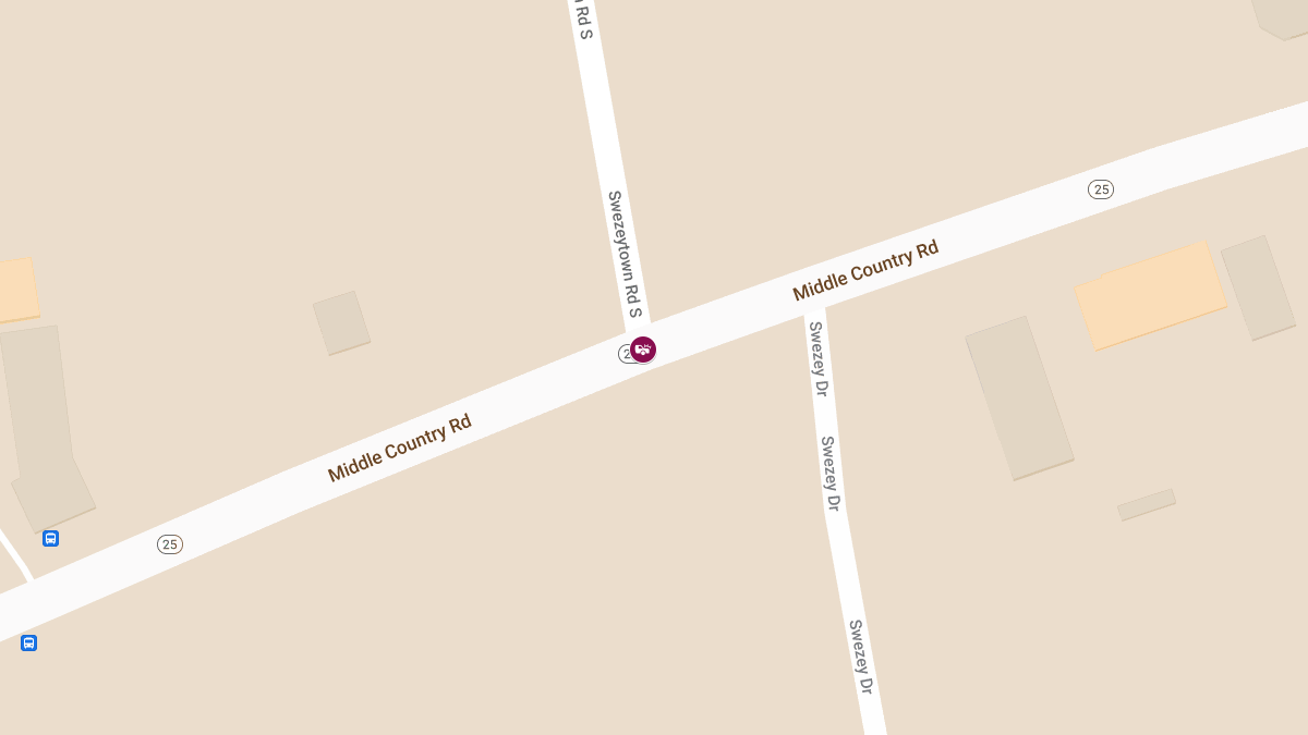 Rollover Crash with Injuries at Middle Country Rd & Swezeytown Rd