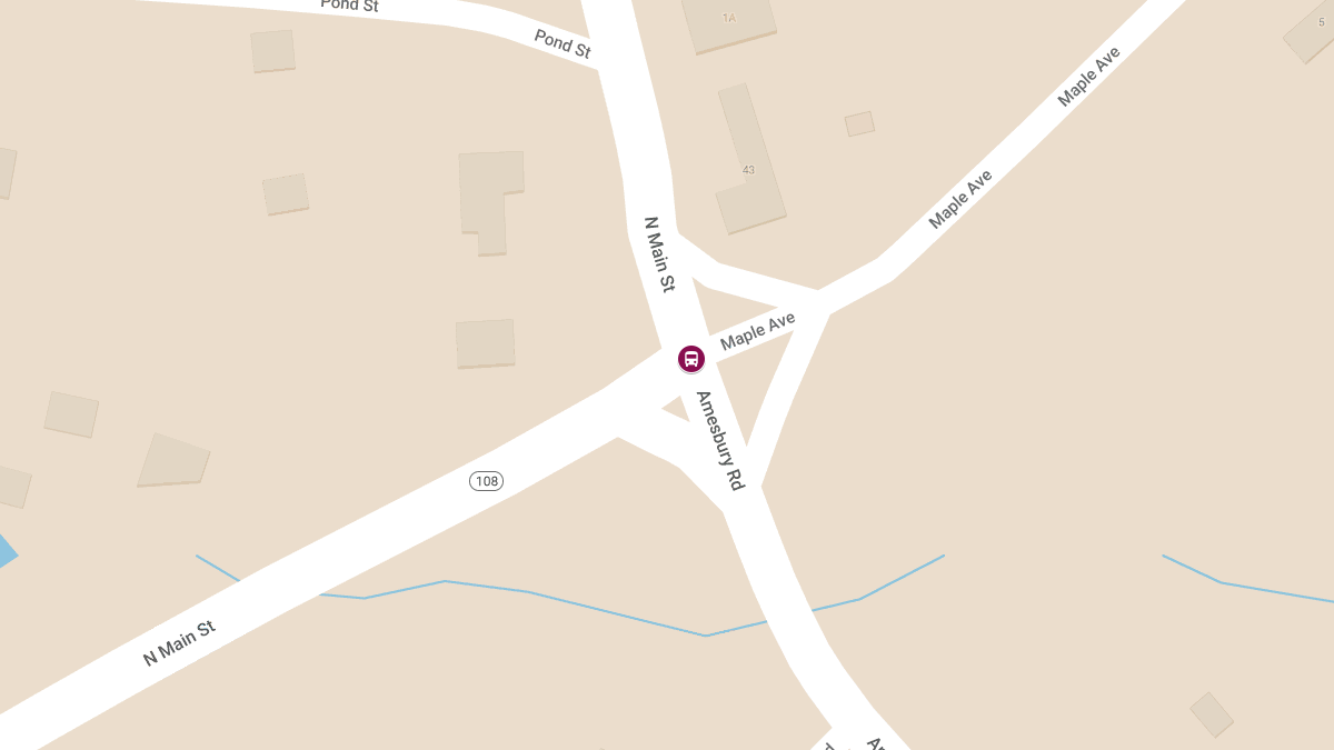 School Bus Involved in Crash at N Main St & Maple Ave