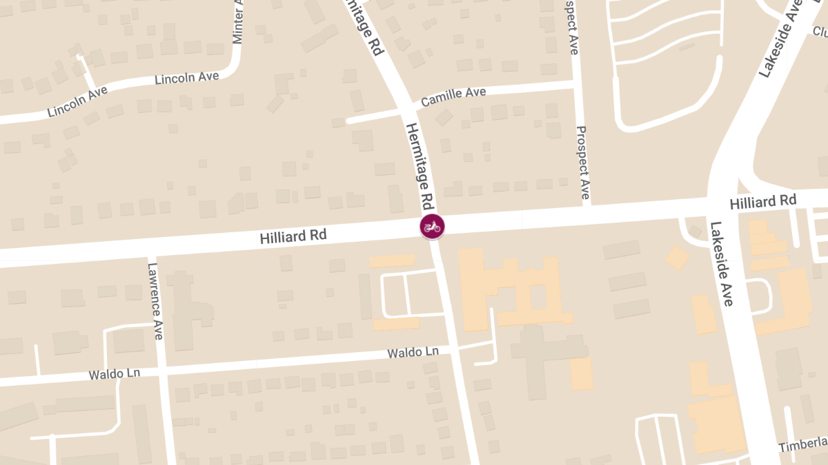 Scooter and Vehicle Collision at Hilliard Rd and Hermitage Rd Injures One