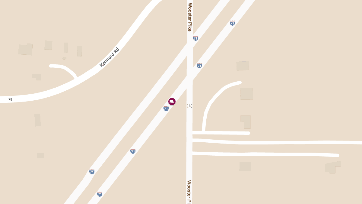 Serious Crash Involving Semi-Truck and Car on I-71 Ramp