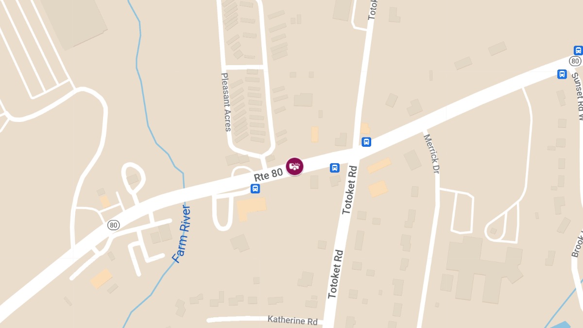 Serious Injuries Reported in Two-Car Crash on Route 80 Near Totoket Rd