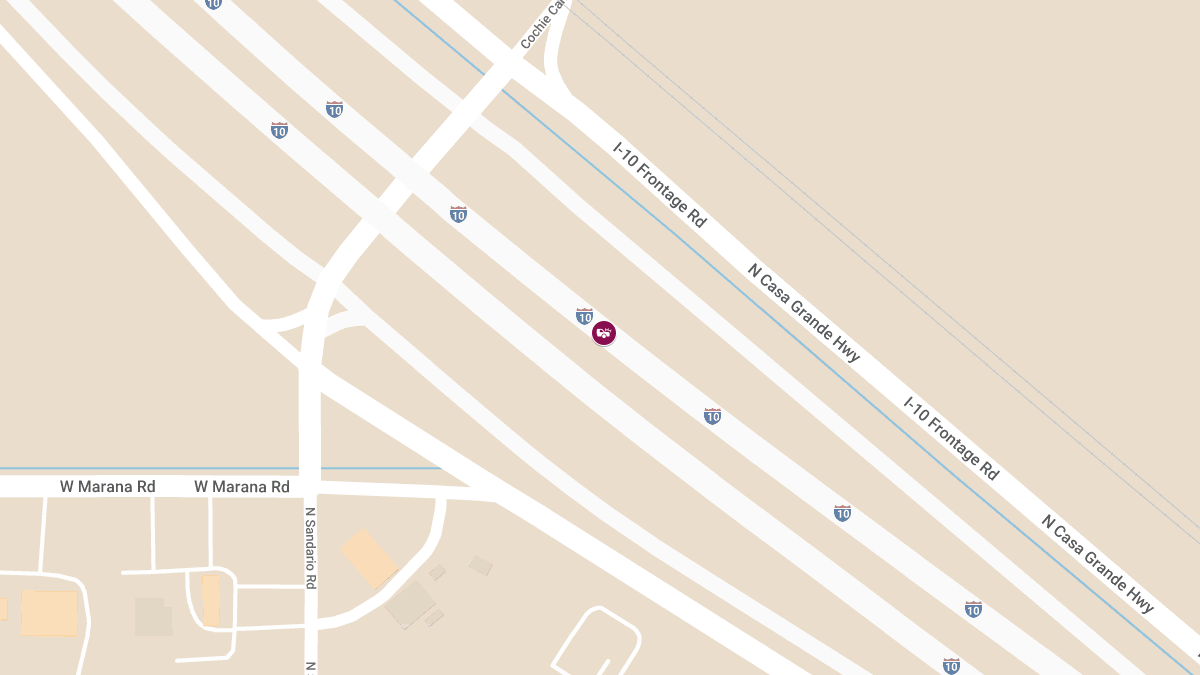 Serious Injury Crash on I-10 Near Marana Rd
