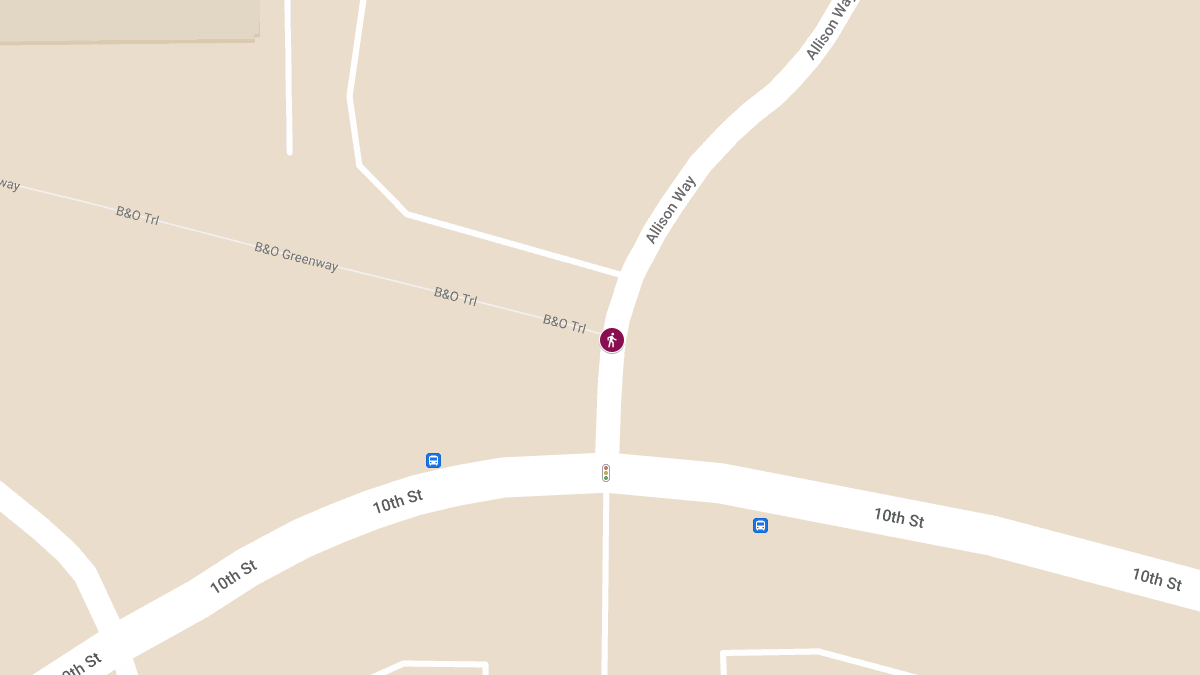 Serious Pedestrian Crash at Allison Way near B&O Trail