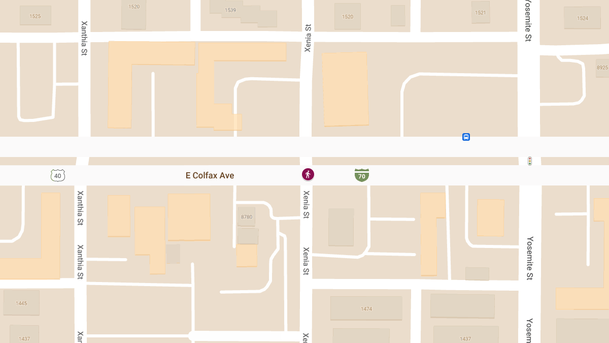 Serious Pedestrian Crash at N Xenia St & E Colfax Ave