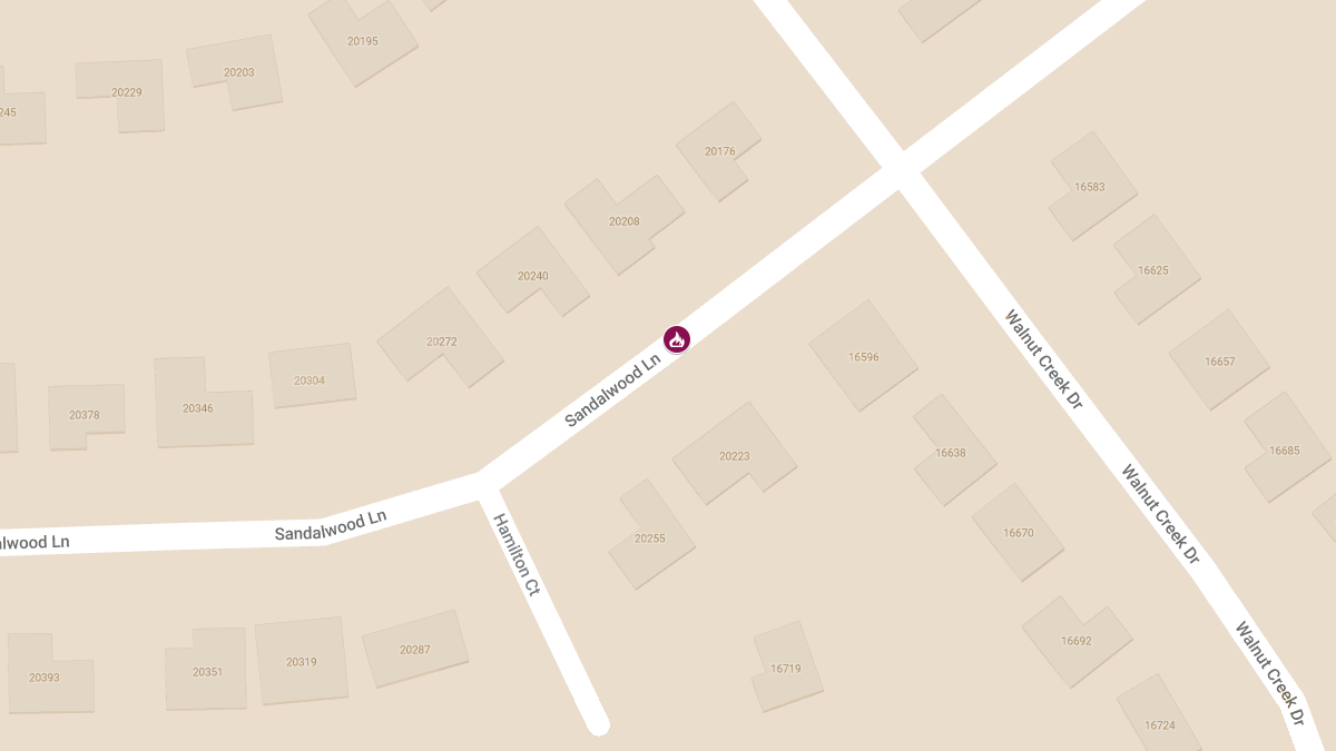 Severe Burn Injury Reported in Residential Fire on Sandalwood Ln