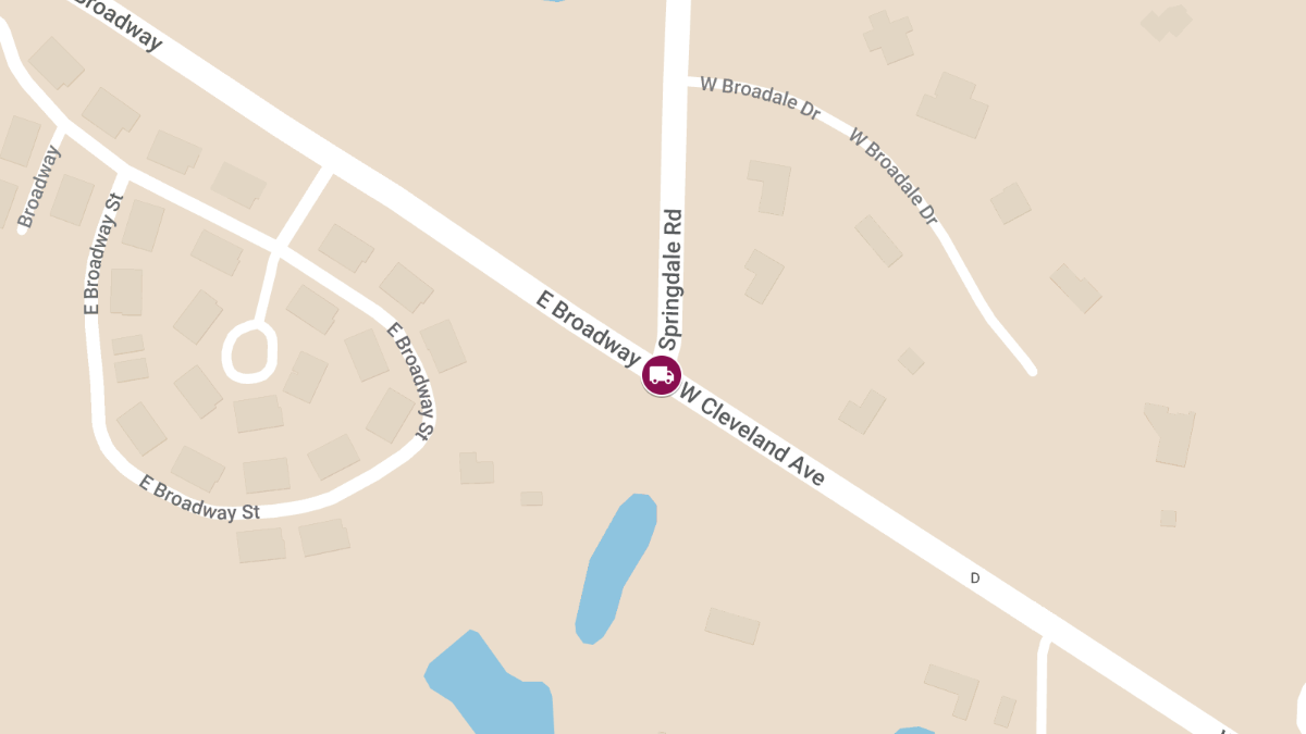 T-Bone Accident Involving Mail Truck at E Broadway & Springdale Rd