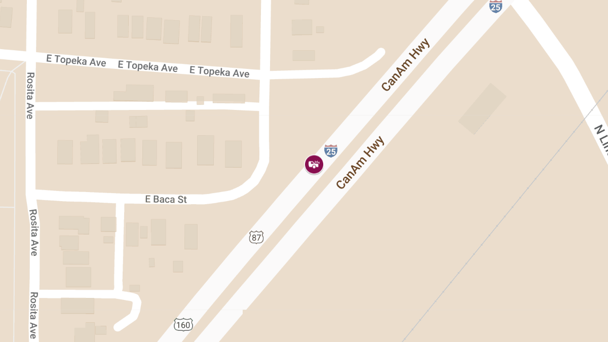 Car Collision with Injuries at I-25 and South Nevada