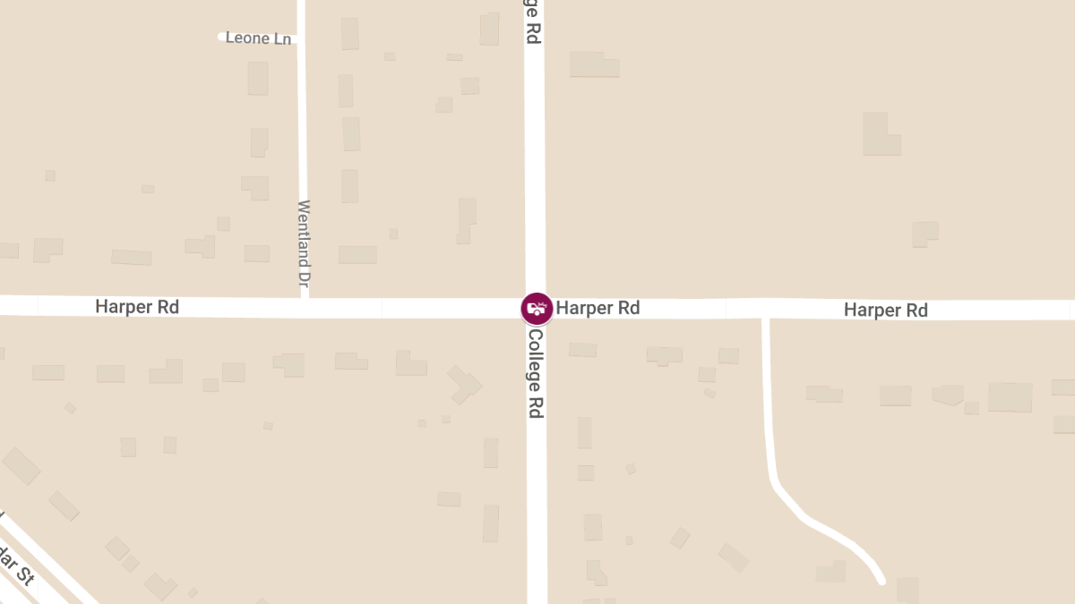 Three Critically Injured in Four-Vehicle Crash at College Rd & Harper Rd