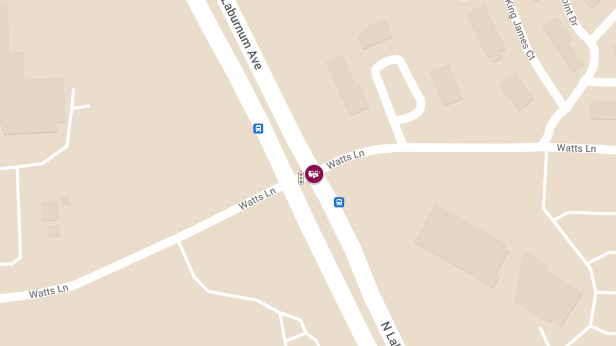 Three Evaluated, One Transported After Two-Vehicle Crash on N Laburnum Ave & Watts Ln