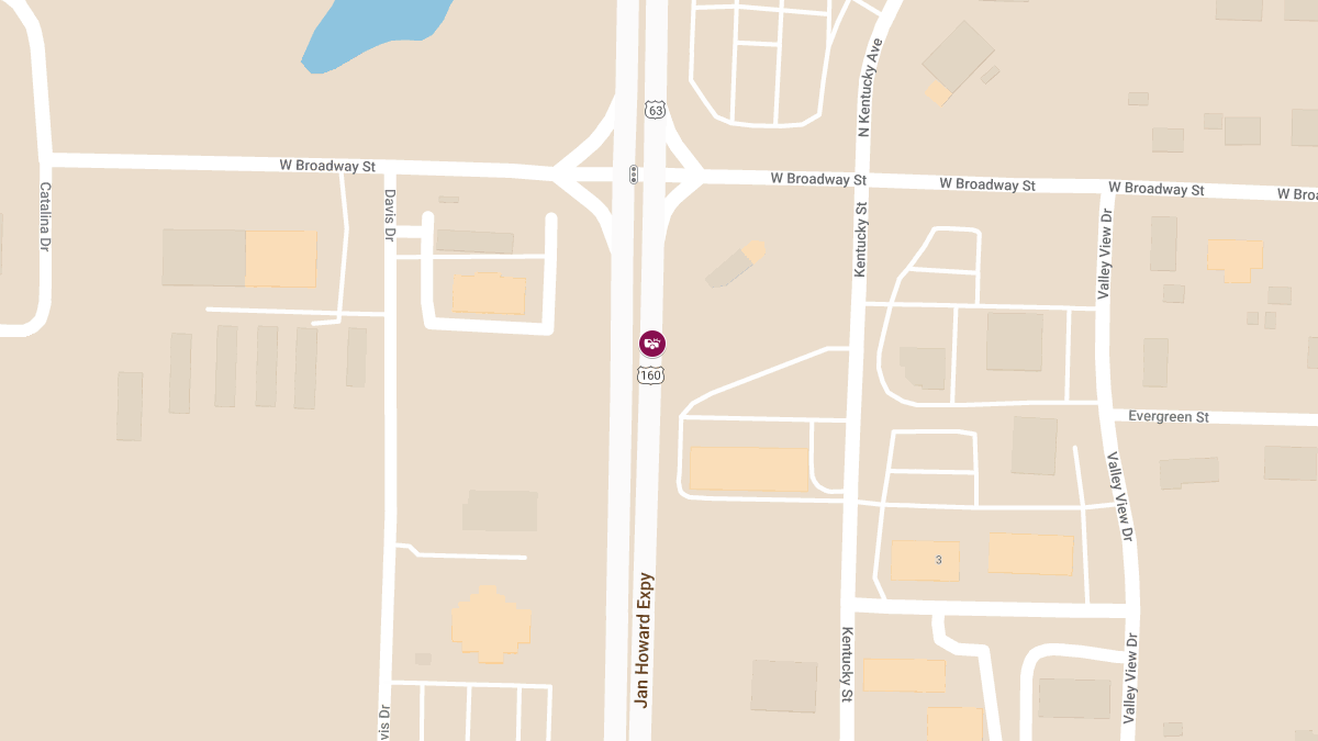 Three Injured in Two-Vehicle Crash on Hwy 160