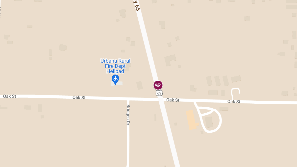 Three Injured in Two-Vehicle Crash on US Hwy 65