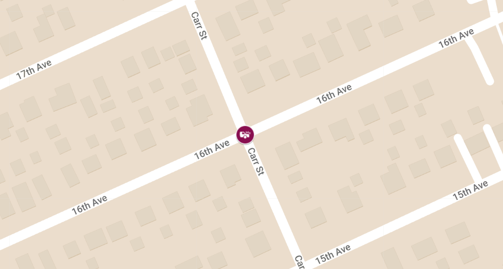Three-Vehicle Crash at Carr St & 16th Ave