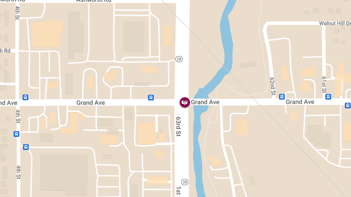 Three-Vehicle Crash with Injuries at 63rd St and Grand Ave