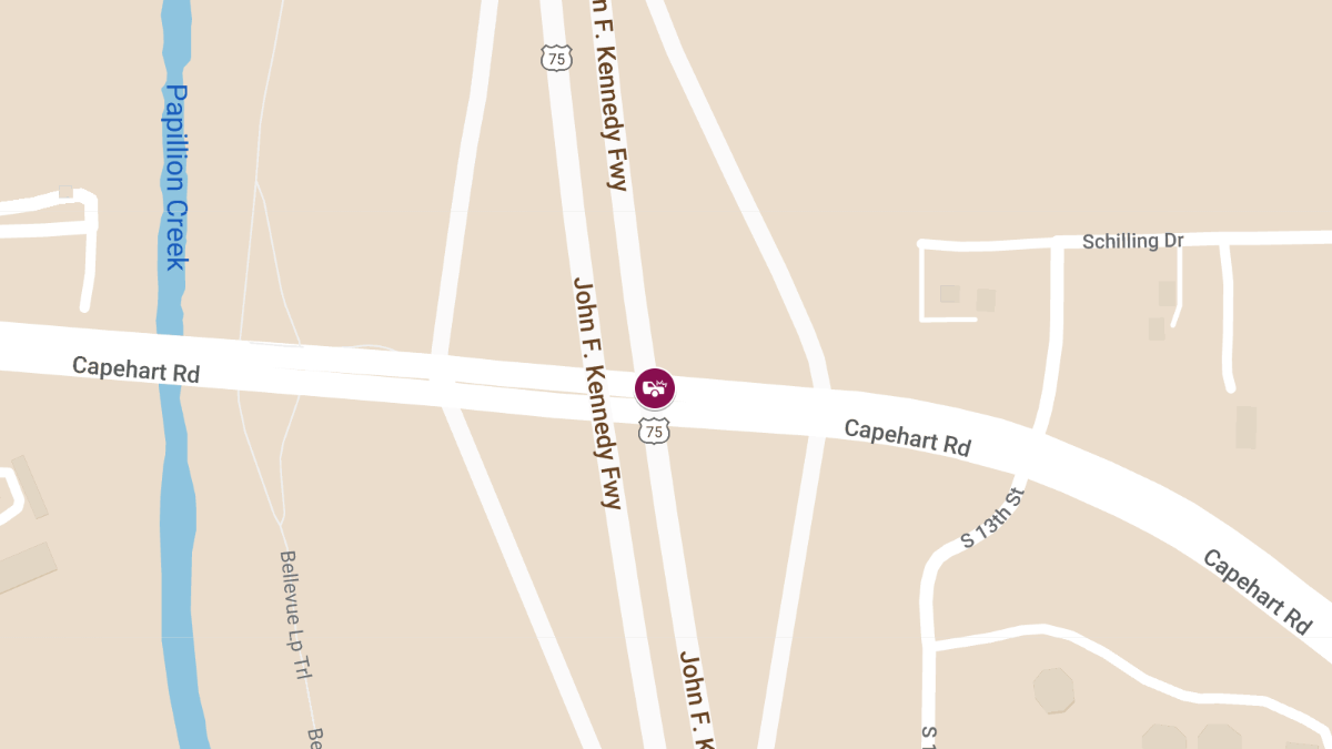 Three-Vehicle Crash with Injuries on Capehart Rd & JFK NB Expy