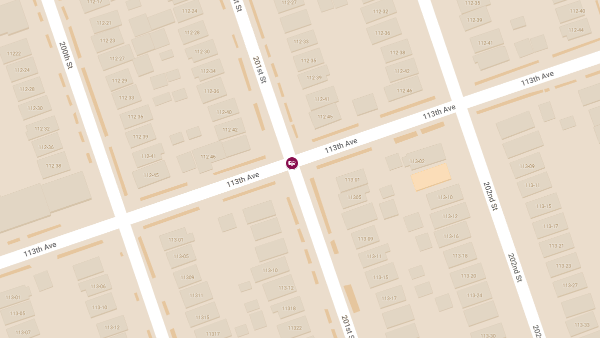 Toyota RAV4 and Gray Jeep Collide, One Injured at 113th Ave & 201st St