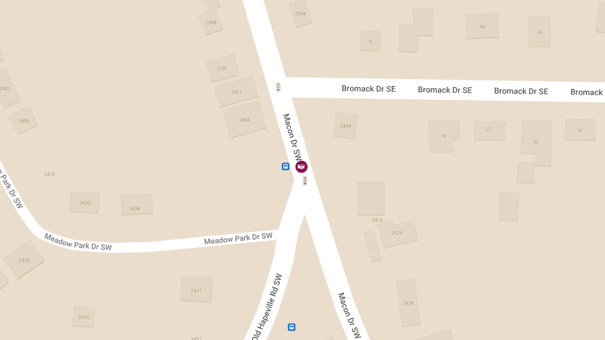 Traffic Accident at 2190 Macon Dr SW Leads to Injuries